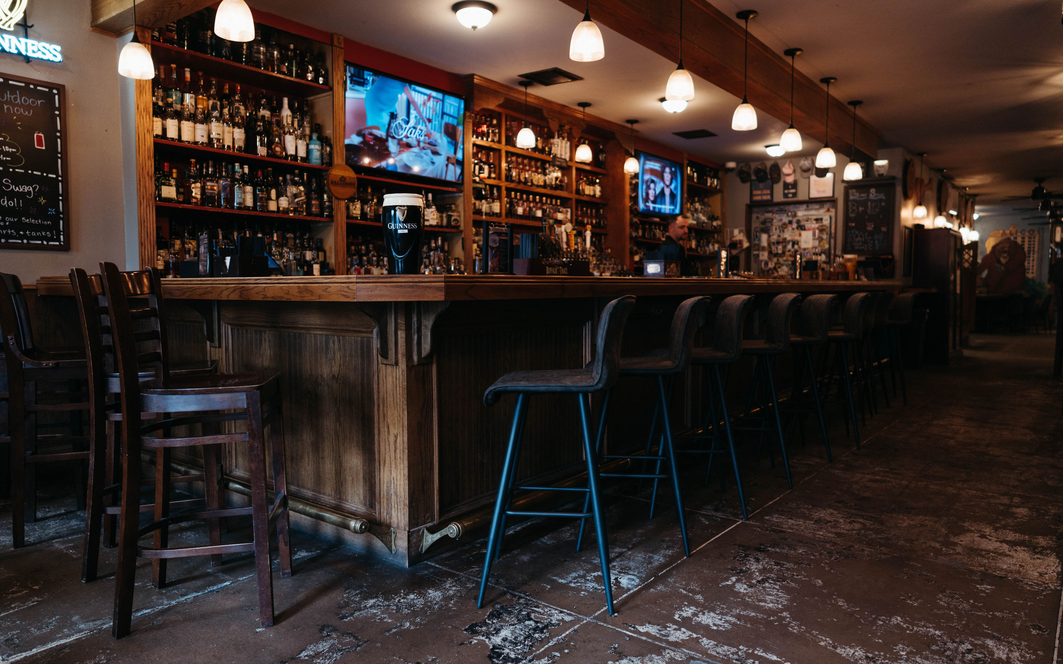 The bourbon bar